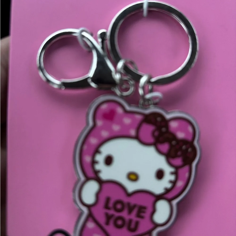 Hello Kitty Pink and White 'Love You' Keychain(Limited Edition)